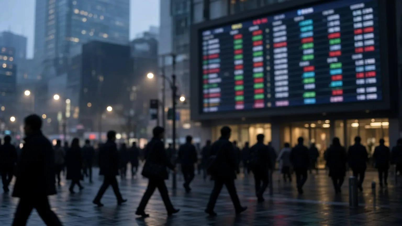 Asian Markets Open Cautiously as Wall Street Futures Edge Higher Ahead of Earnings (AI-generated image)